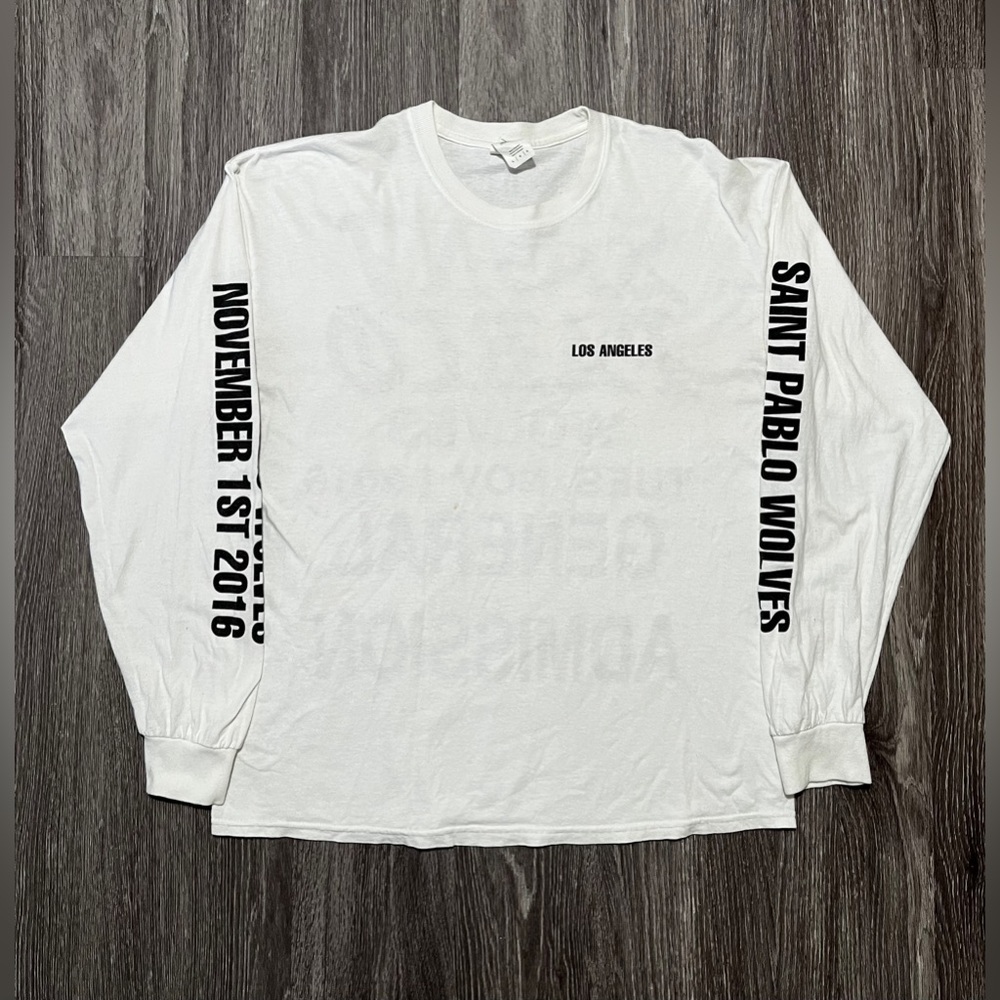 Kanye West Saint Pablo Wolves Merch Size L
